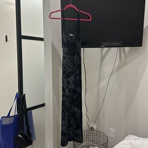 Black tie dye maxi dress
